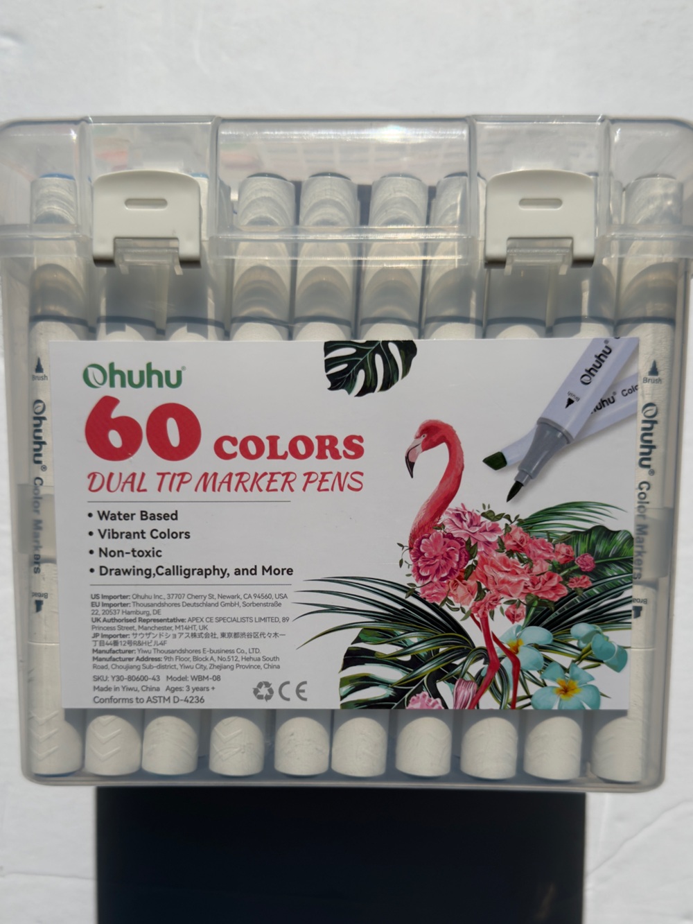 Ohuhu 60 Colors Dual Tip Marker Pens Set Drawing Calligraphy New - Picture 3 of 5